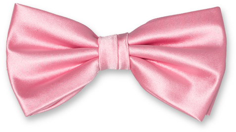 Bow Tie Light Pink - Satin (524x524)