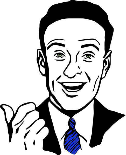 Thumbs Up Guy Clip Art (486x596)