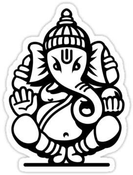 गणेशोत्सव २०१७ - Ganesh Black And White (375x360)