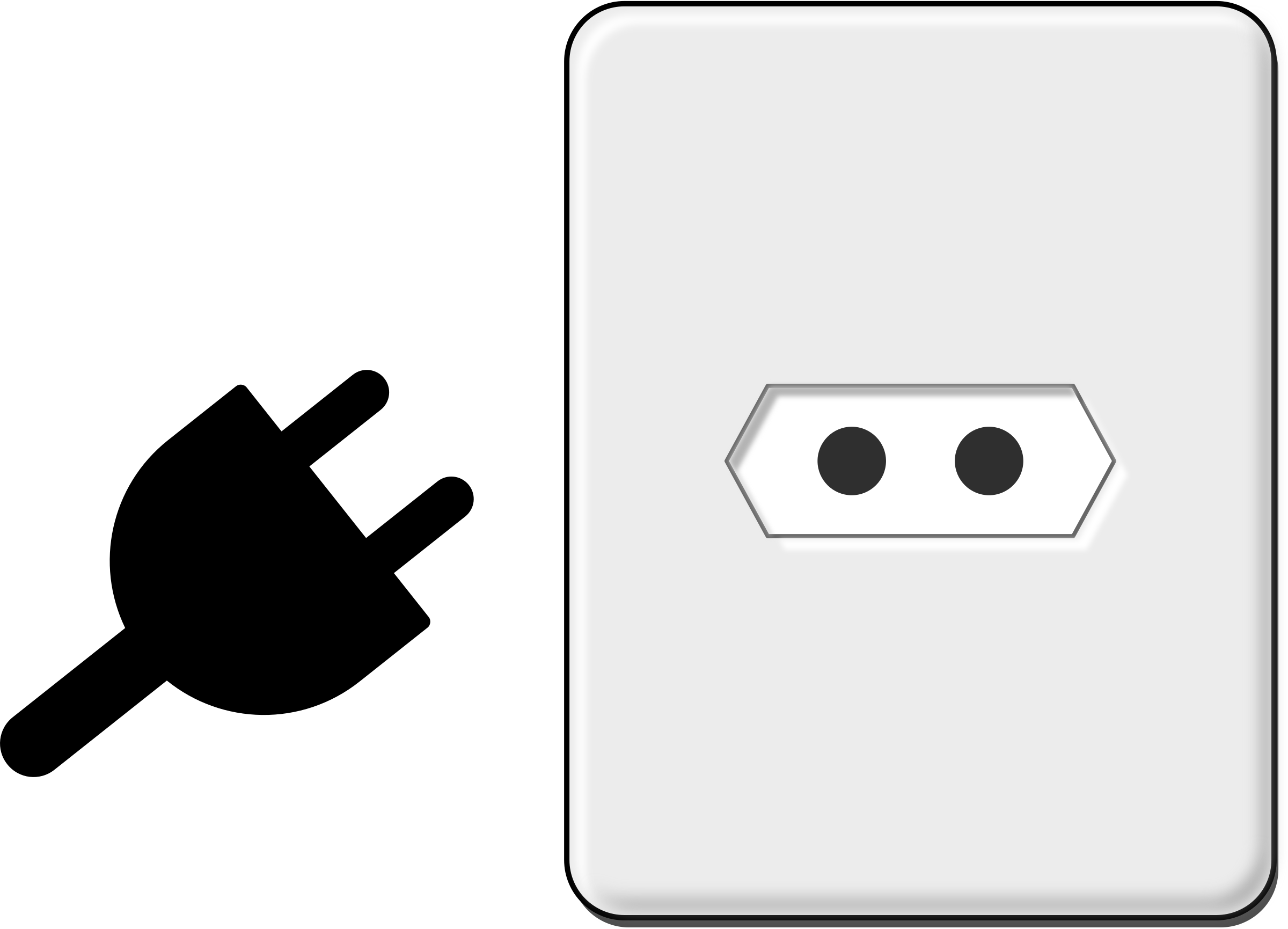 Big Image - Electrical Plug Clip Art (2400x1731)
