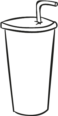 Cardboard Cup Doodle Vector - Cardboard Cup Doodle Vector (400x400)