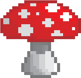 Here's - Pixel Mushroom (350x350)