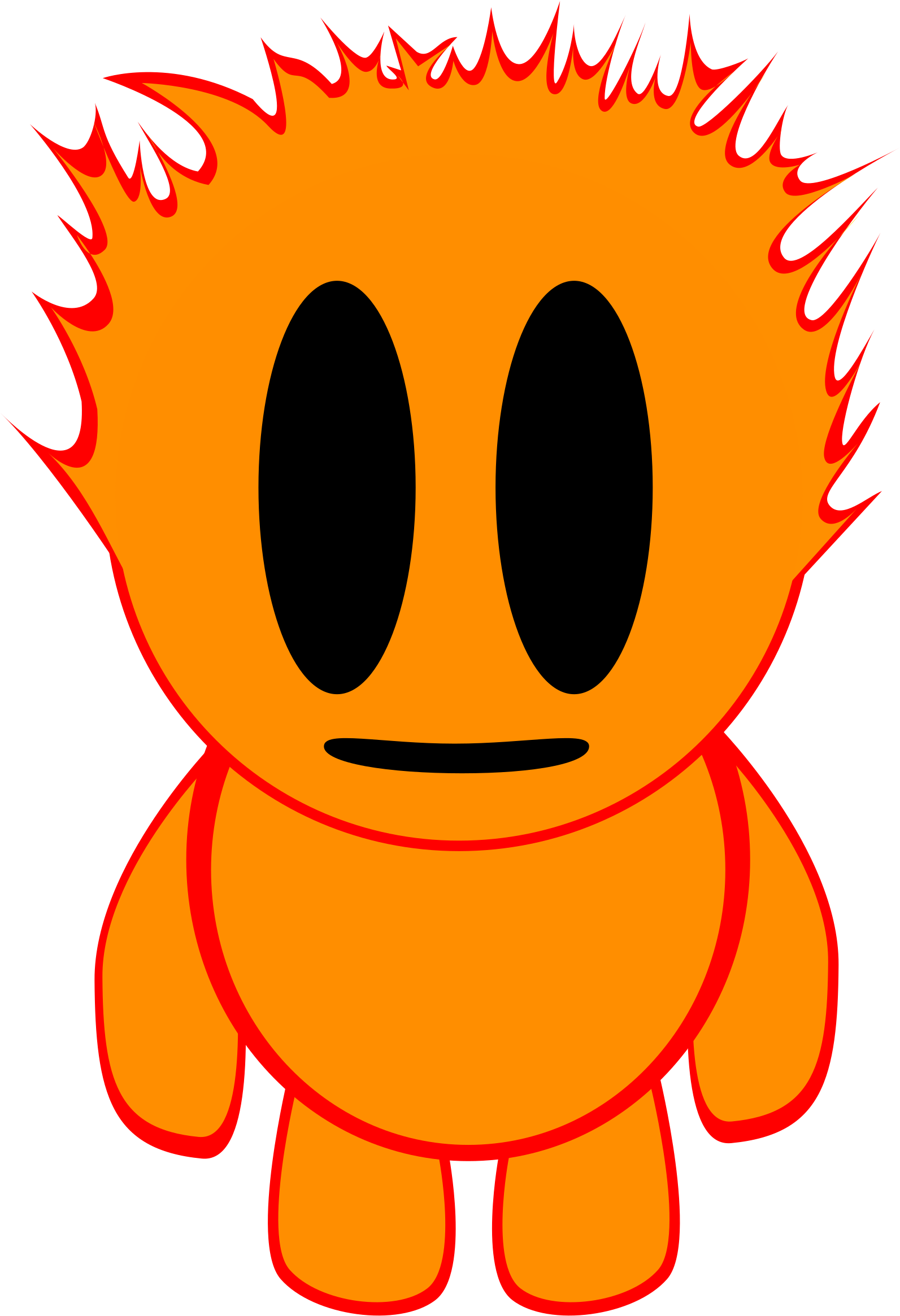 Clipart Flame Boy - Flame Boy (1697x2400)