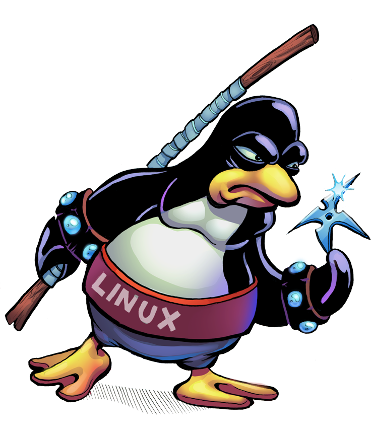 Linux Ninja Png (859x1000)