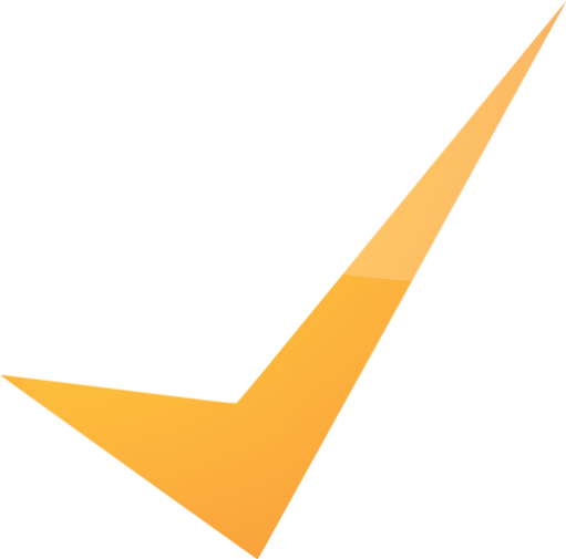 Web 2 Orange 2 Check Mark 10 Icon - Icon (512x512)
