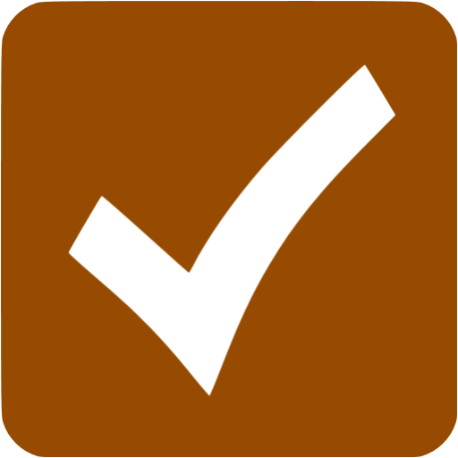 Check Mark Blue Background (512x512)