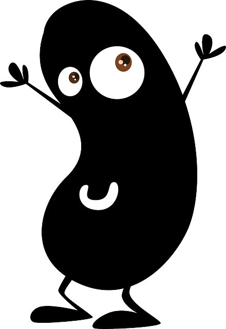 Black Bean Clip Art (440x640)