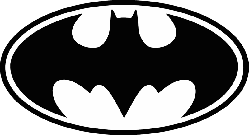 Batman Vector - Batman Logo Black And White (800x434)
