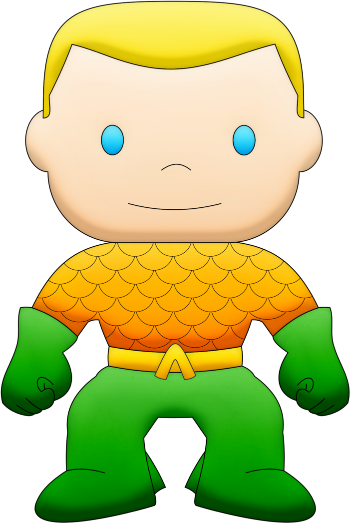 Clipart - Superhero (734x1080)