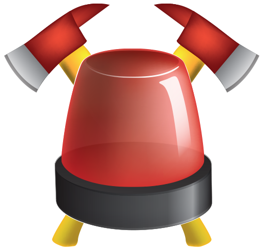 Firefighter Siren Clipart (512x512)