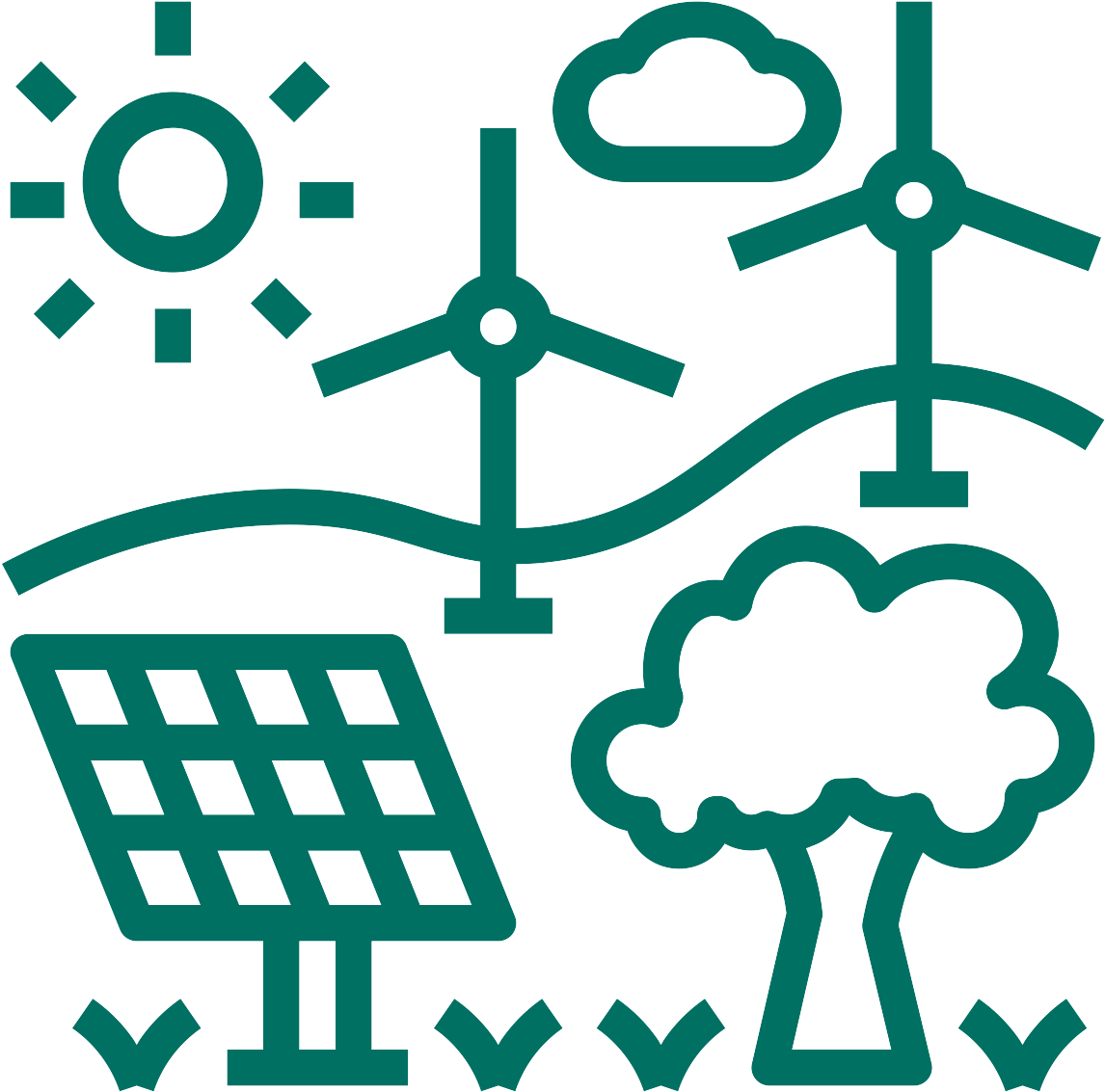 Develop Your Renewable Energy Project - Renewable Energy Icon (1200x1200)