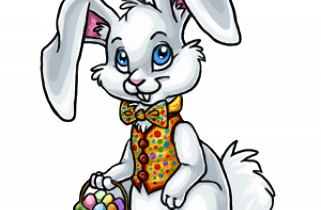 Easter Bunny Clipart - Easter Bunny Cartoon Drawing (640x420)