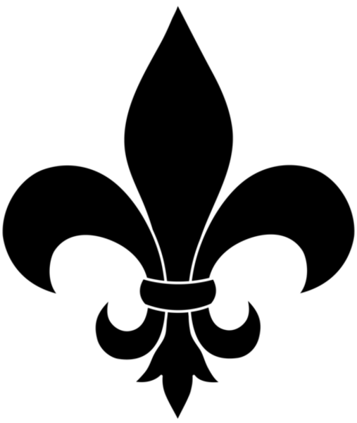 Black Fleur De Lis (674x800)