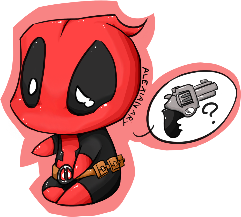 Deadpool Drawing Youtube Chibi - Deadpool Cute Drawing (1024x992)