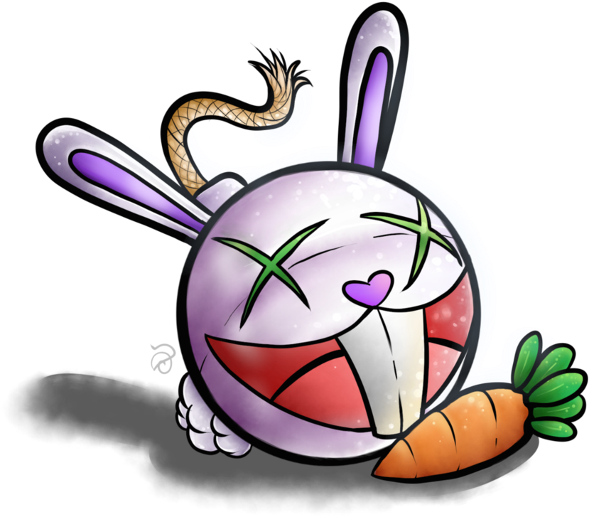 Bunny Bomb White - Drawing (894x894)