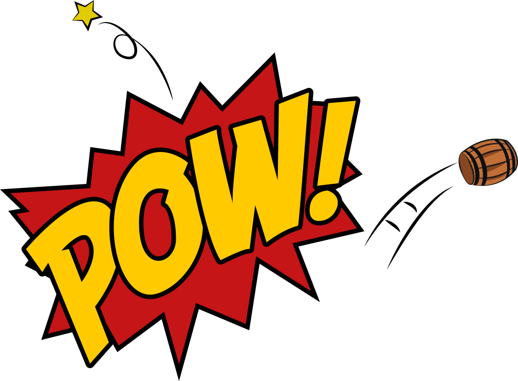 Pow - Womens Pow Comic Super Hero Cartoon Retro Slogan T-shirt (1008x742)