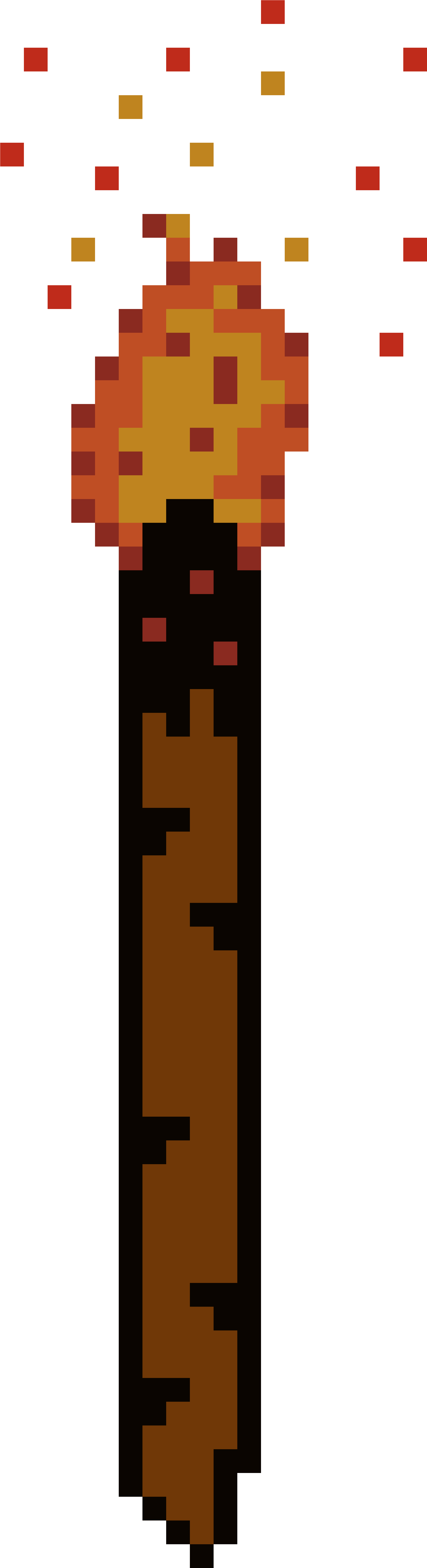 Torch - Pixel Art Torch Transparent (3712x9088)