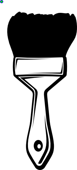 Paint Brush Coloring Page (270x595)
