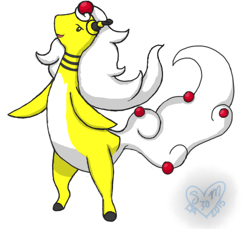 Shiny Ampharos Mega Evolution - Ampharos (480x480)
