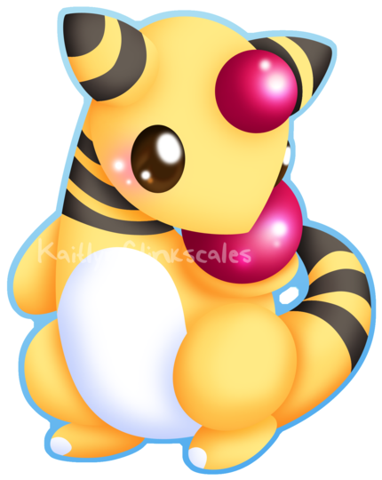 Chibi Flaaffy - Chibi Ampharos (600x600)