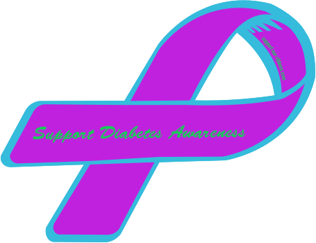 Purple Ribbon For Epilepsy (455x350)