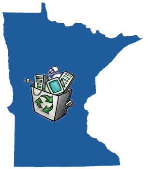 Minnesota E-waste Recycling - Minnesota Vector (340x407)
