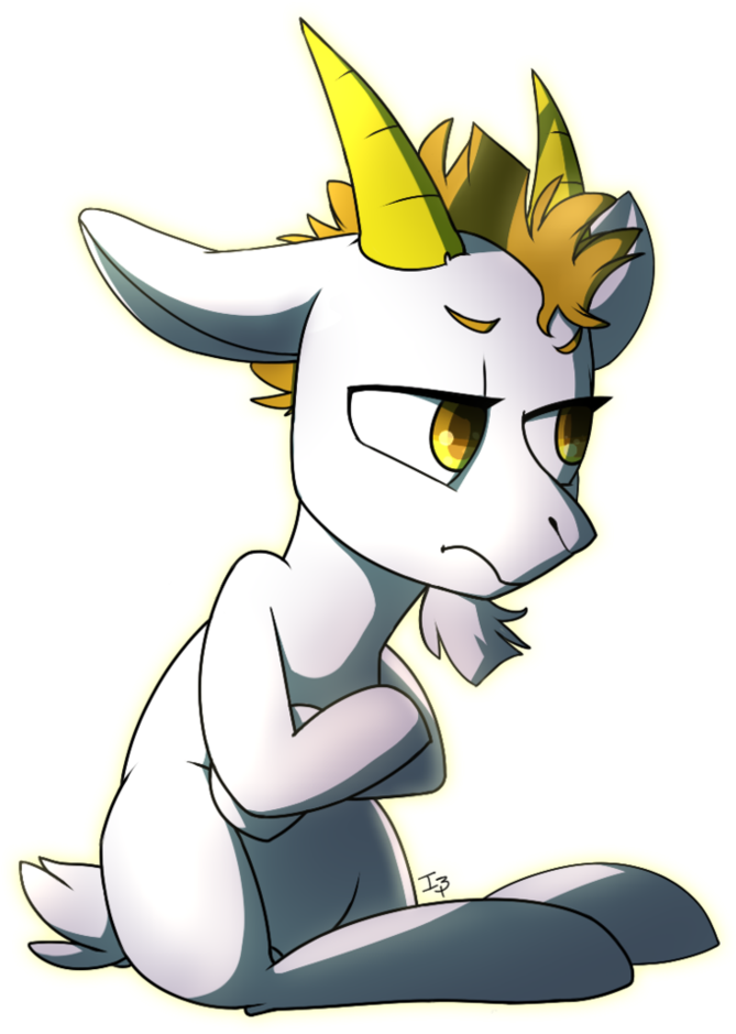 Grumpy Goat Cj By Brownie97 - Grumpy Goat Cartoon (785x1018)