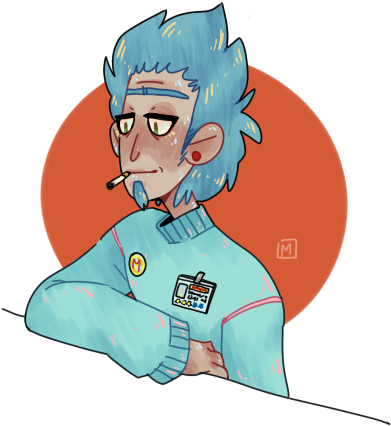 Storage Rick By Morranon - Cartoon (402x439)