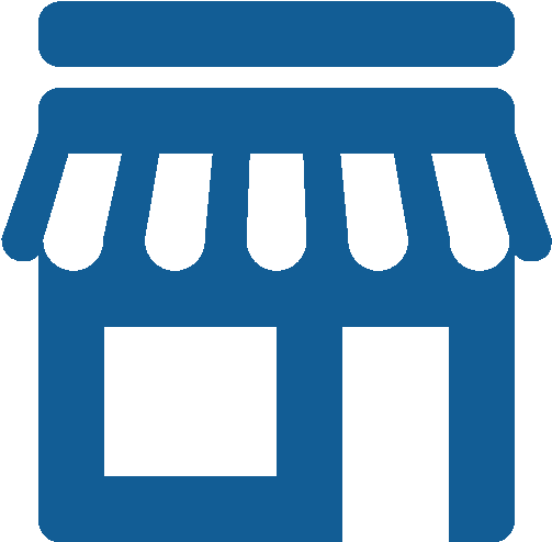 Blue Store Icon Png (512x512)