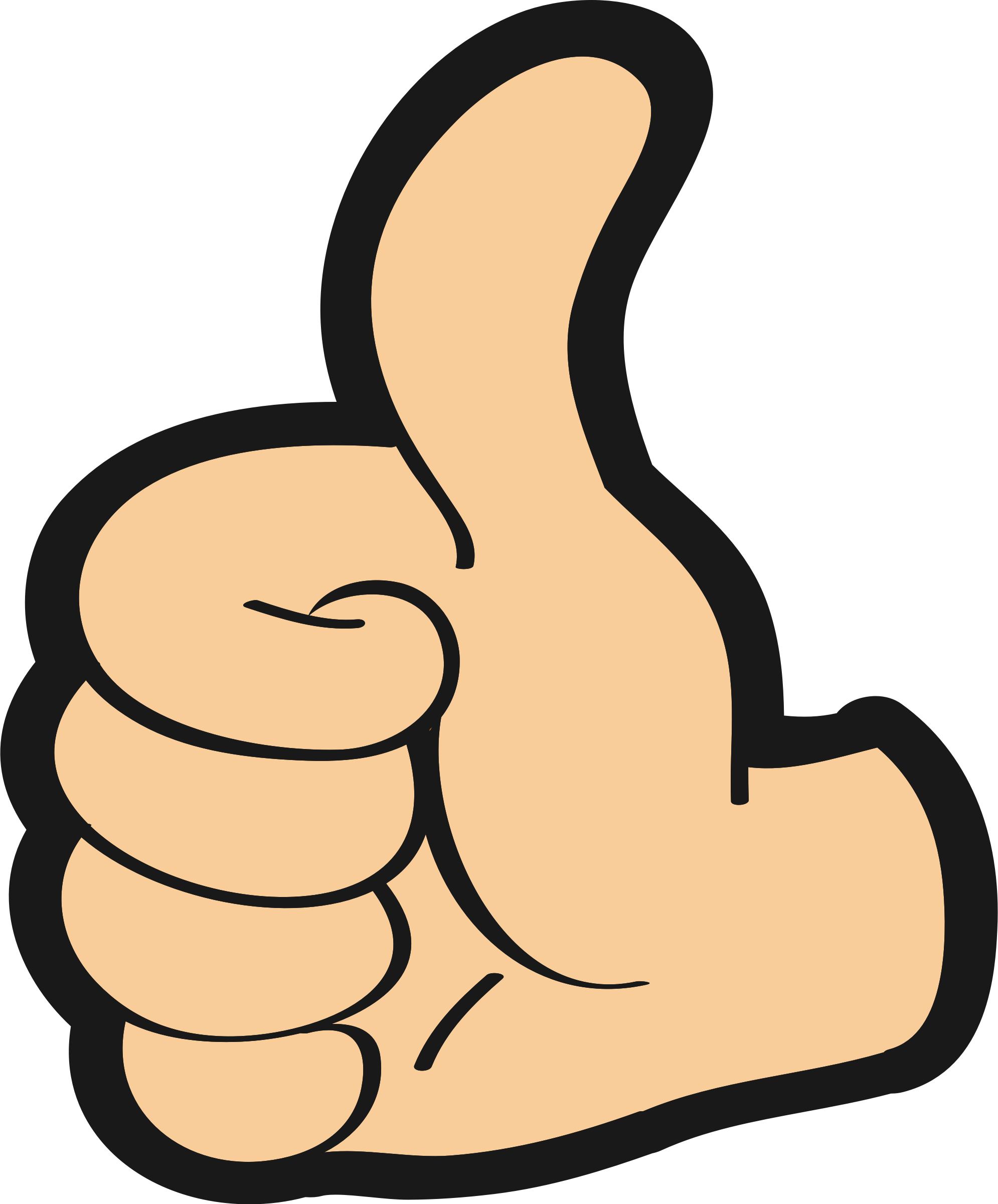Big Image - Thumb Clipart (1990x2400)