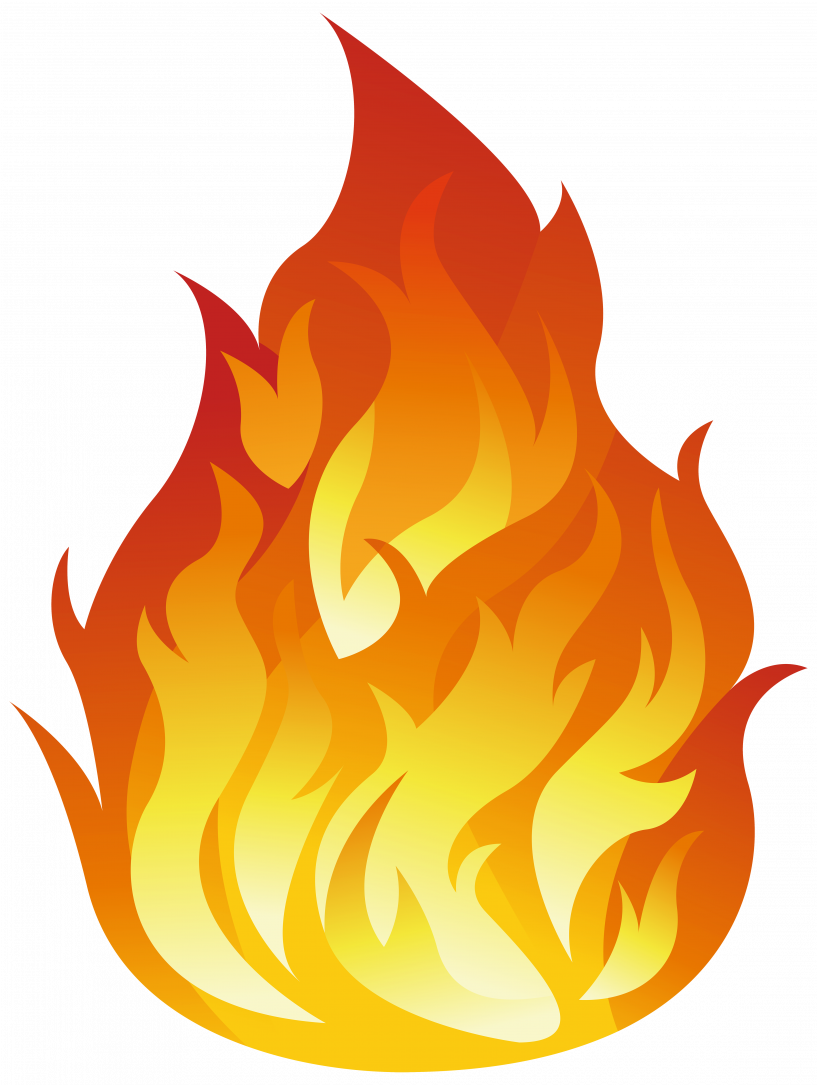 Transparent Background Clipart Fire (817x1085)