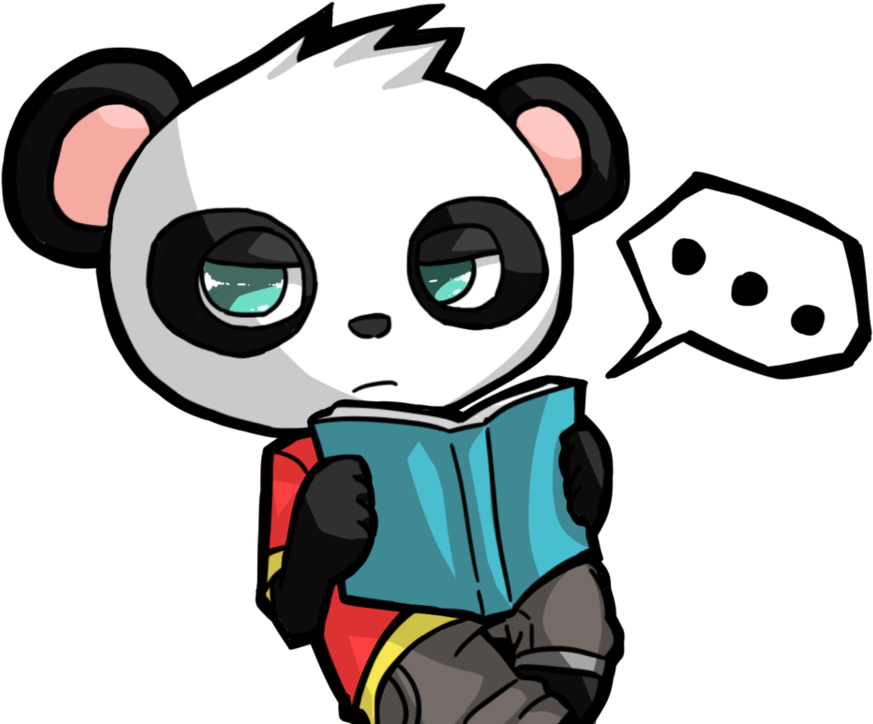 Panda By Mequilediville - Cartoon (960x831)