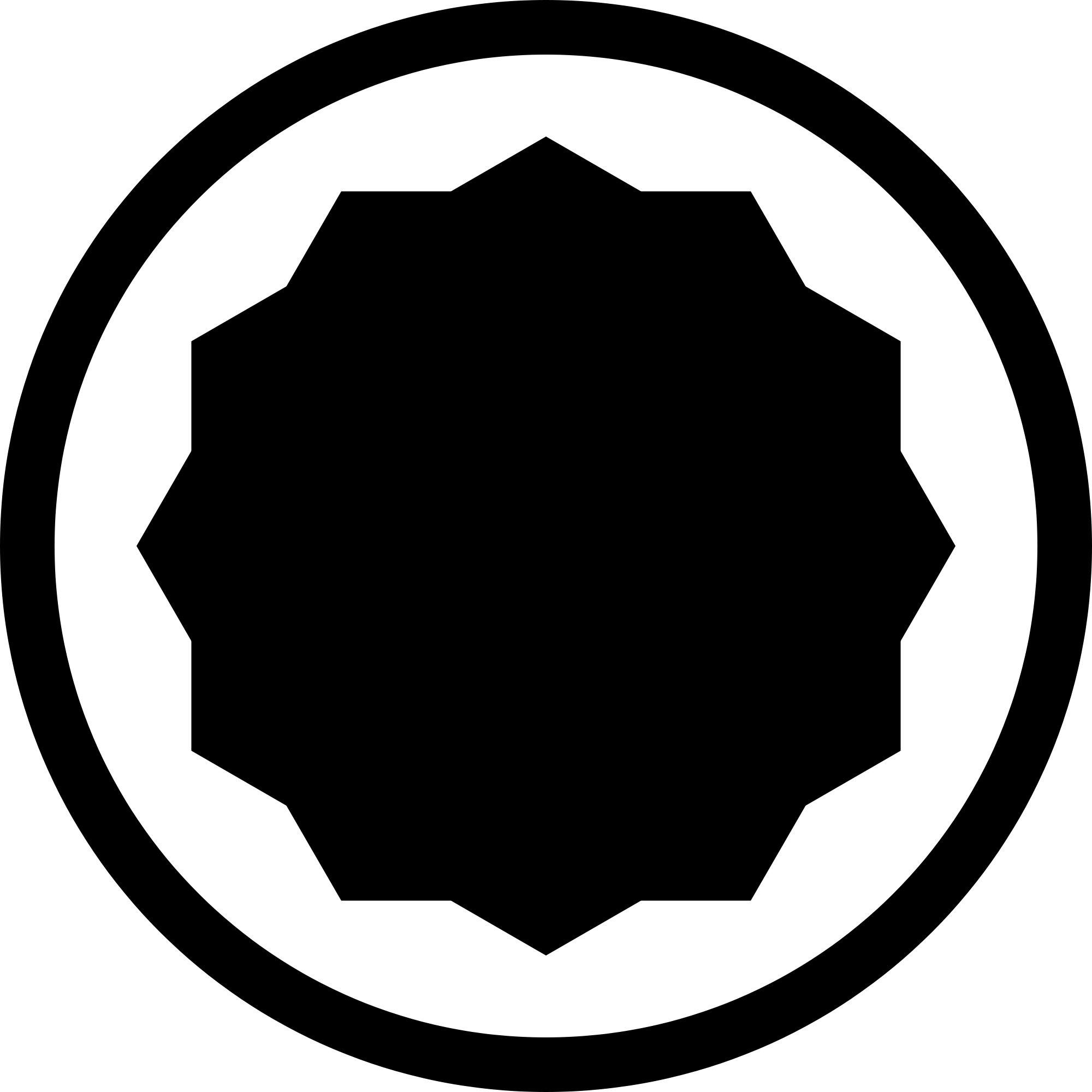 Open - Hex Screw Vector (2000x2000)