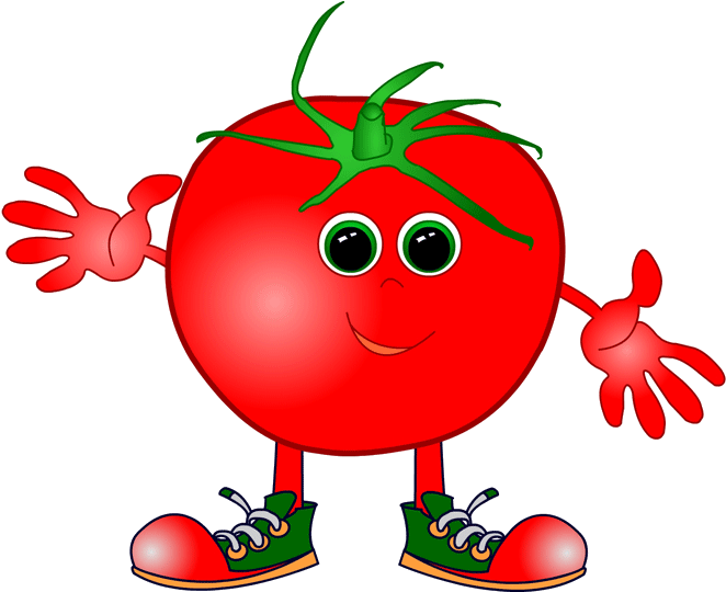Vegetables With Faces Clipart (700x539)