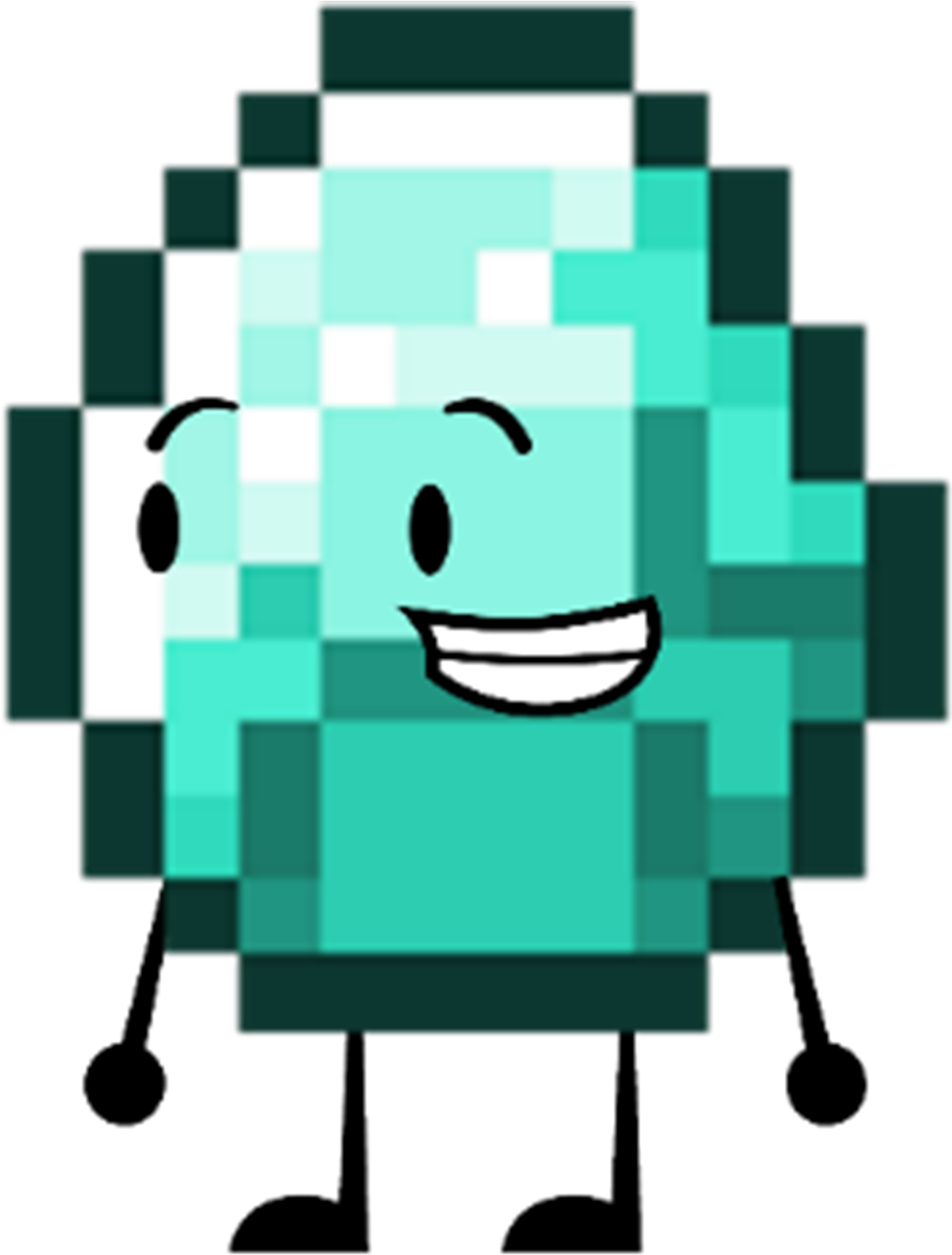 Minecraft Diamond - Minecraft Papercraft (1239x1617)