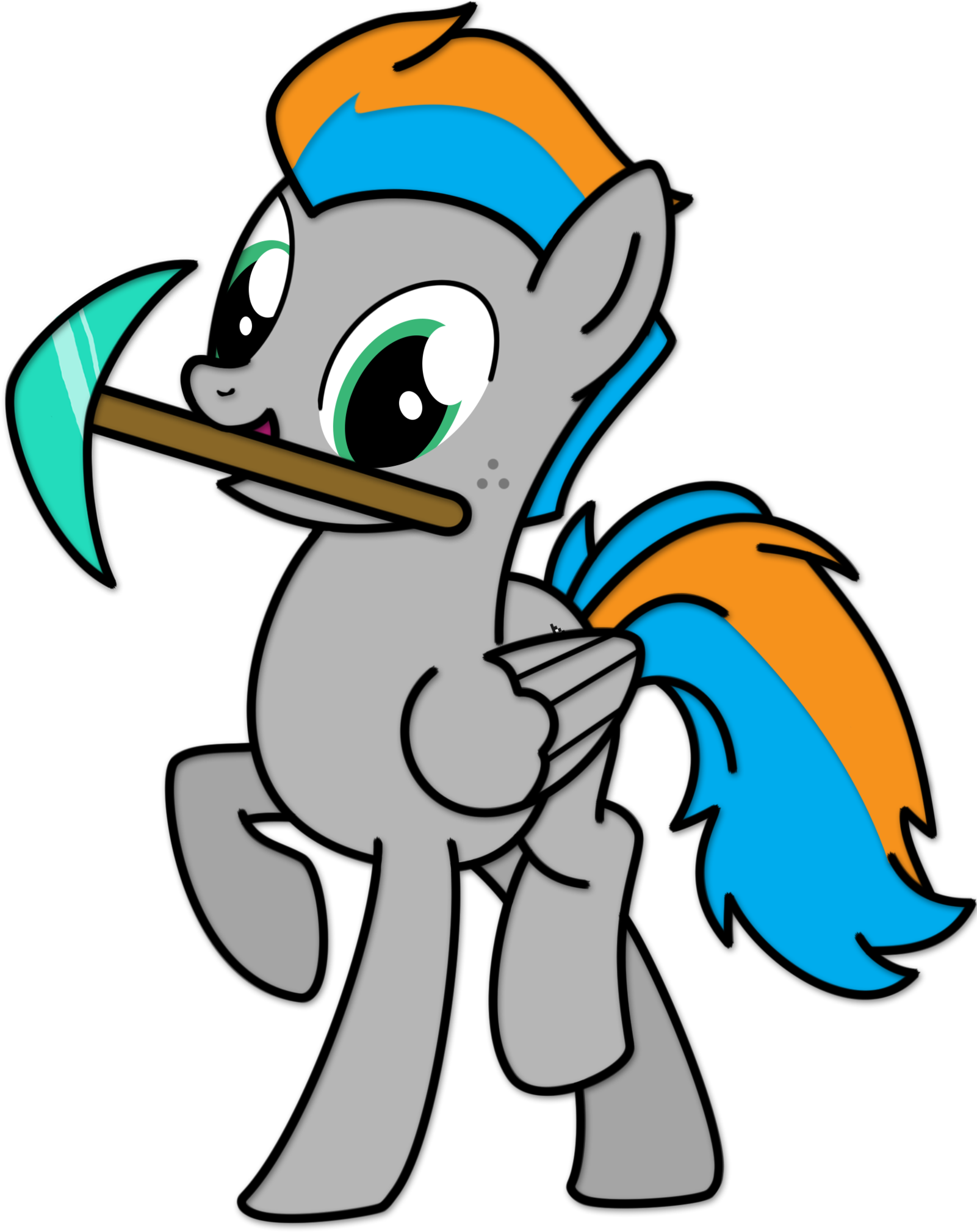 Pixel Pony Minecraft Vector Drawing By Pixel3000nerd - Pixel3000nerd (1600x2044)