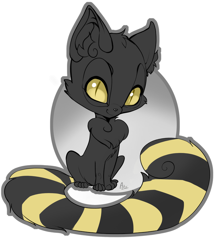 Chibi - Cute Caricatures - Black Cat (787x800)