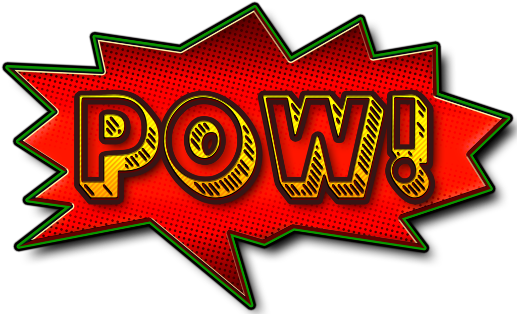 Comic Book Themed Speech Bubbles - Label (1024x623)