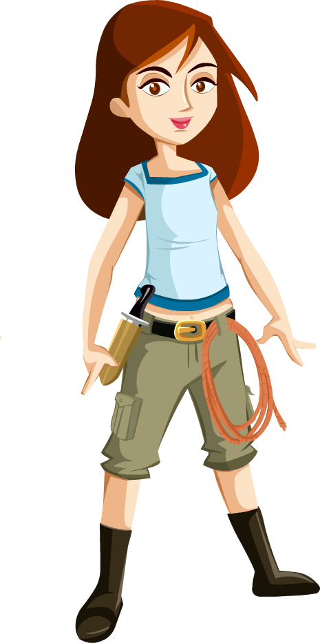 Girl Image - Cartoon (465x934)