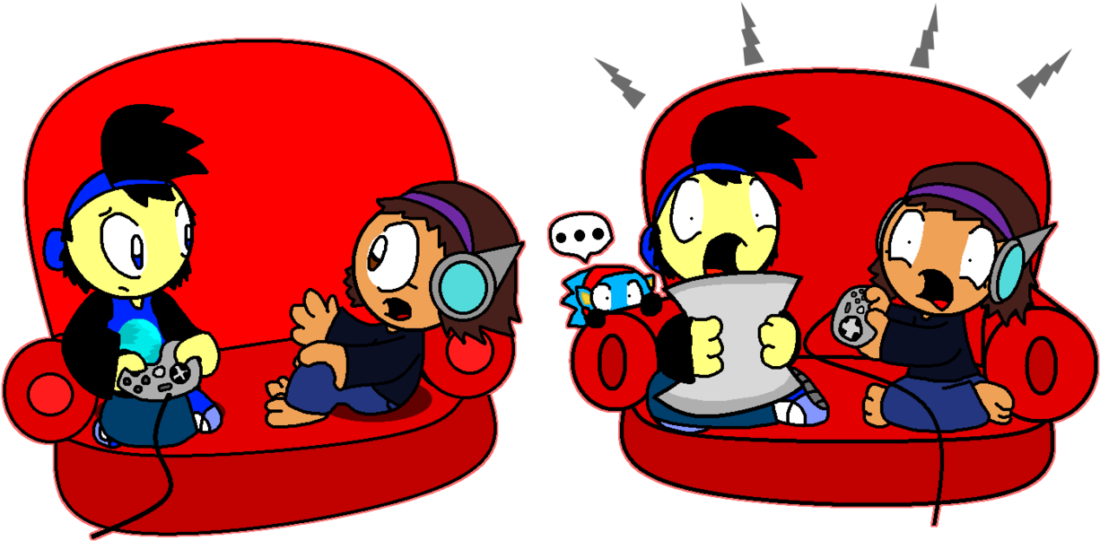 2 Nerds By Supersonicspeedster - Cartoon (1287x621)