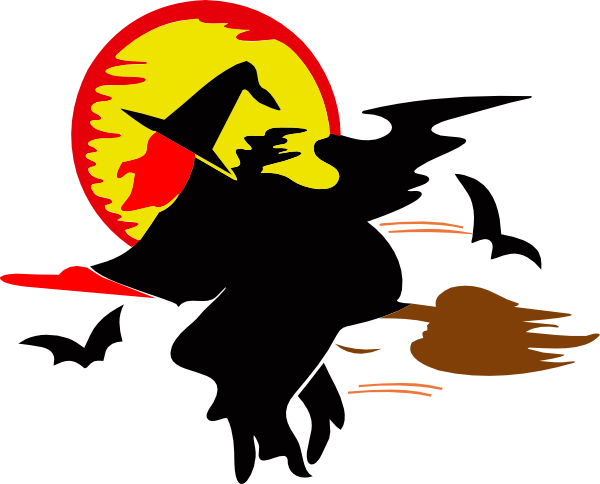 Car Stickers Flying Witch Sticker (600x484)