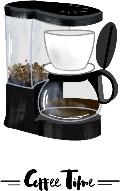 Coffeemaker Espresso Cafe Coffee Cup - Cafetera Cartoon (550x772)