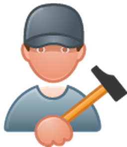 Professions - Color - Carpenter - Clipart - Carpenter (304x399)