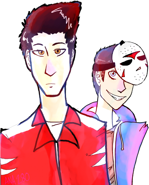 H2odelirious And Vanoss - Cartoon (540x699)