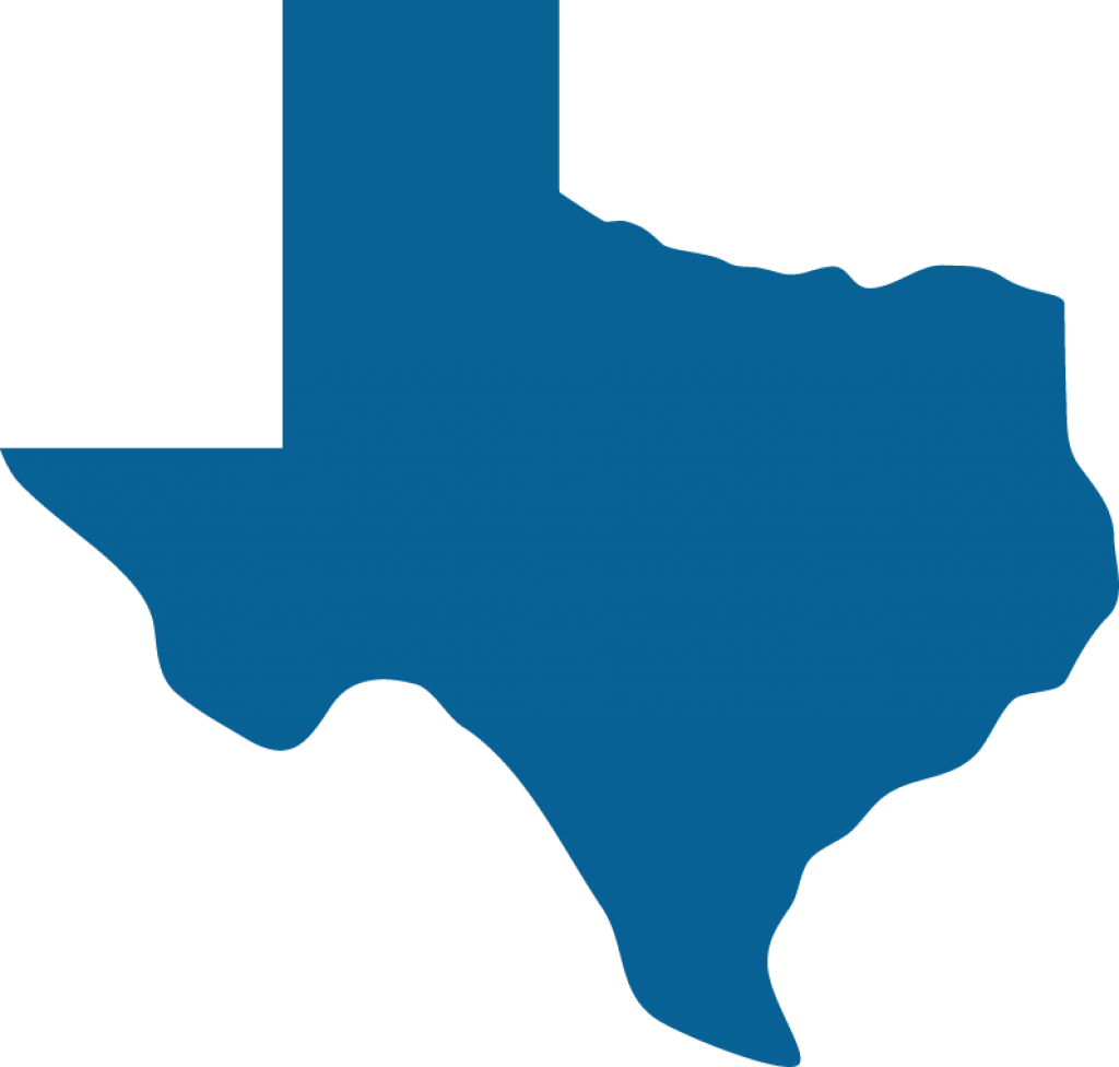 Borger Elks Lodge - Texas Map Vector (1024x976)