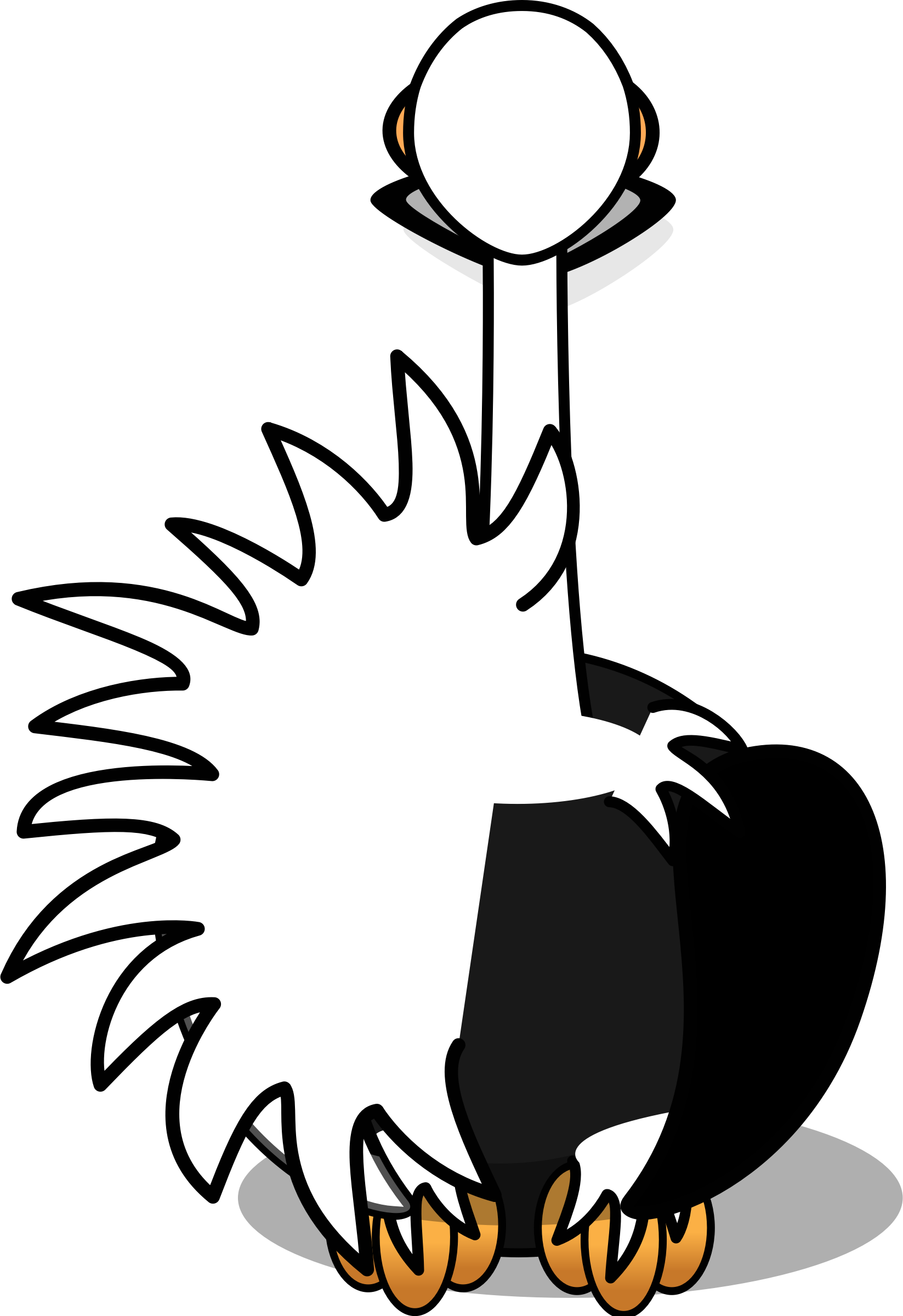 Big Image - Cartoon Ostrich (1647x2400)