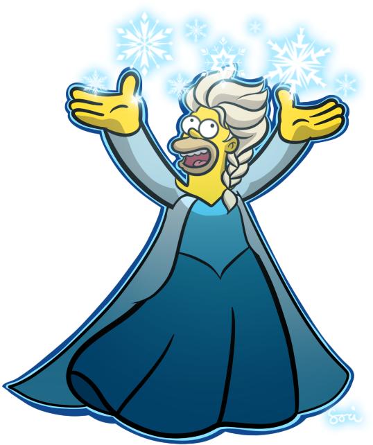 Let It D'oh By Sarispy56 - Cartoon (550x650)