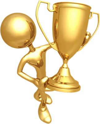 Administrators' Cup - Gold Man Holding Trophy (323x400)