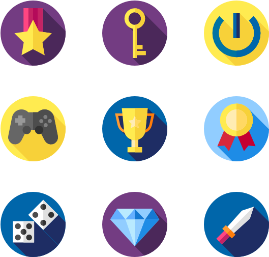 Gaming - Flat Icon (600x564)