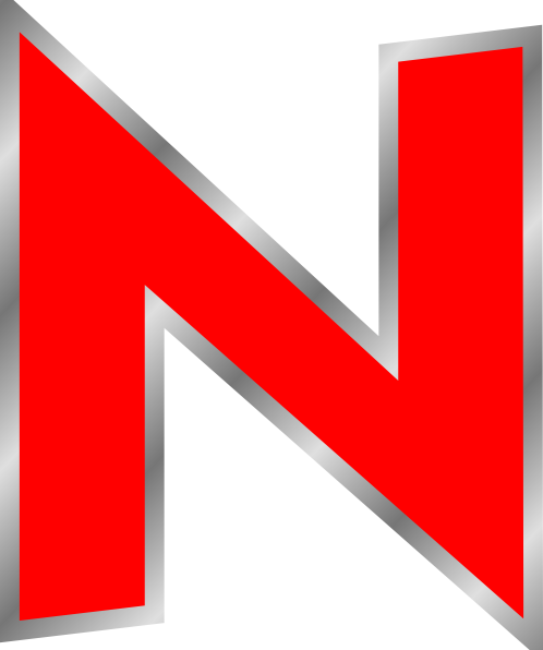 Uppercase N Clipart (498x596)
